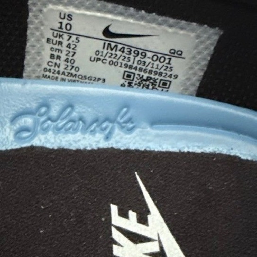 Nike SB Charge Solarsoft Black White Suede Low Top Sneakers IM4399-001 Womens 10 - Picture 4 of 10
